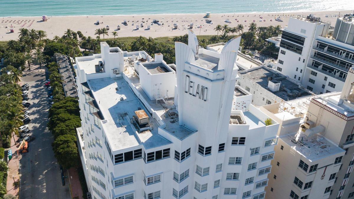 The Delano Hotel on South Beach, located on Collins Avenue and 17th Street in Miami Beach, Florida, is shown on Wednesday, December 2, 2020.