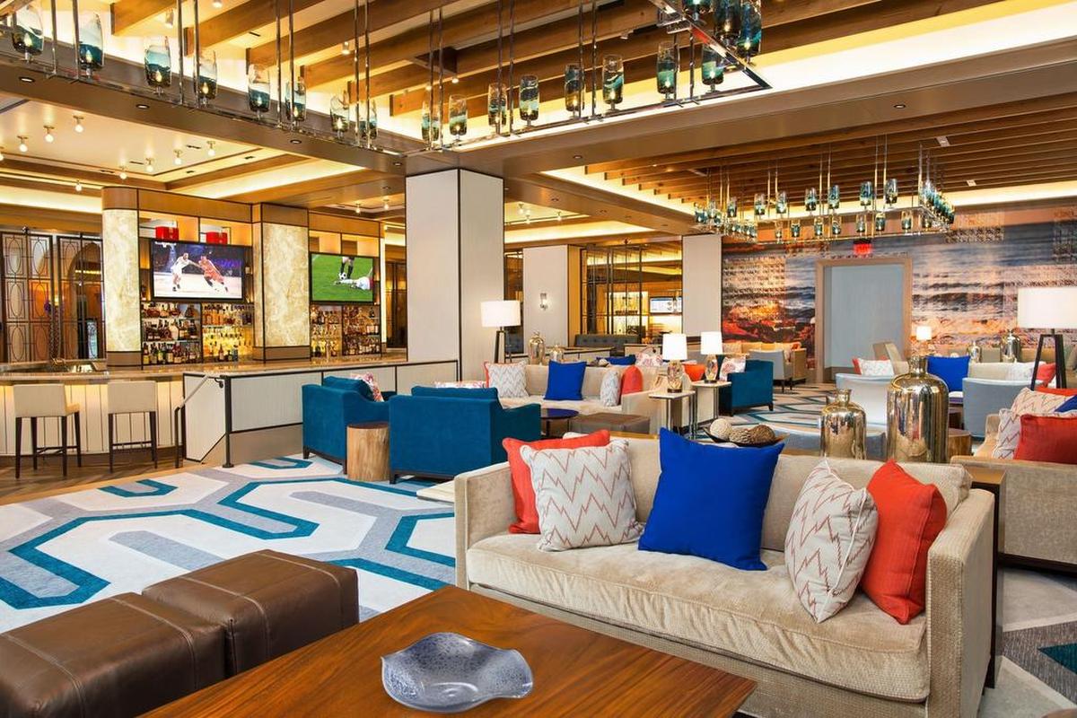 The Parker Company, a Miami-based hospitality procurement enterprise, supplied the furniture and equipment for Plato’s Lounge at the Atlantis Paradise Island resort in the Bahamas. Parker has been a major supplier for the entire Atlantis resort for years and works with the Bahamian complex each time it renovates existing facilities.