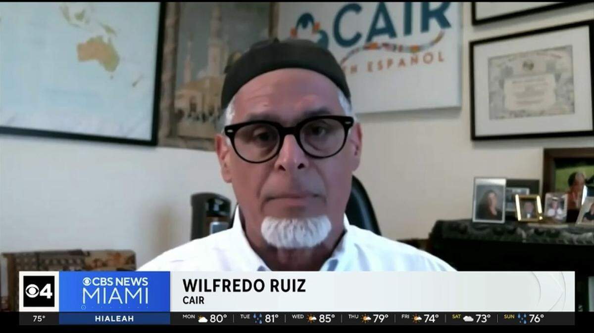 Wilfredo Amr Ruiz, CAIR-Florida’s communications director, spoke with Miami Herald news partner CBS News about the shooting in Miami Beach allegedly targeting Palestinians. The Council on American-Islamic Relations is calling on elected officials to prosecute the attack as a hate crime.