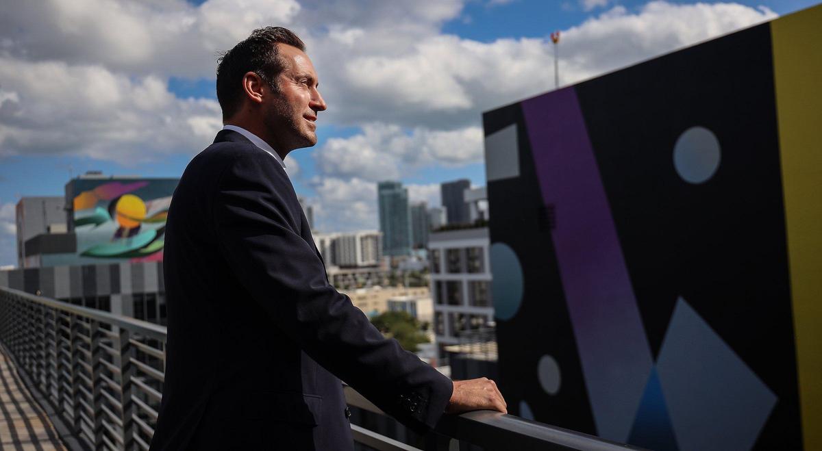 On Wednesday, December 23, 2020 Jon Paul Perez, president of Related Group, is photographed at the upper roof poll deck of Wynwood25 one of local developments in Miami’s Wynwood neighborhood.