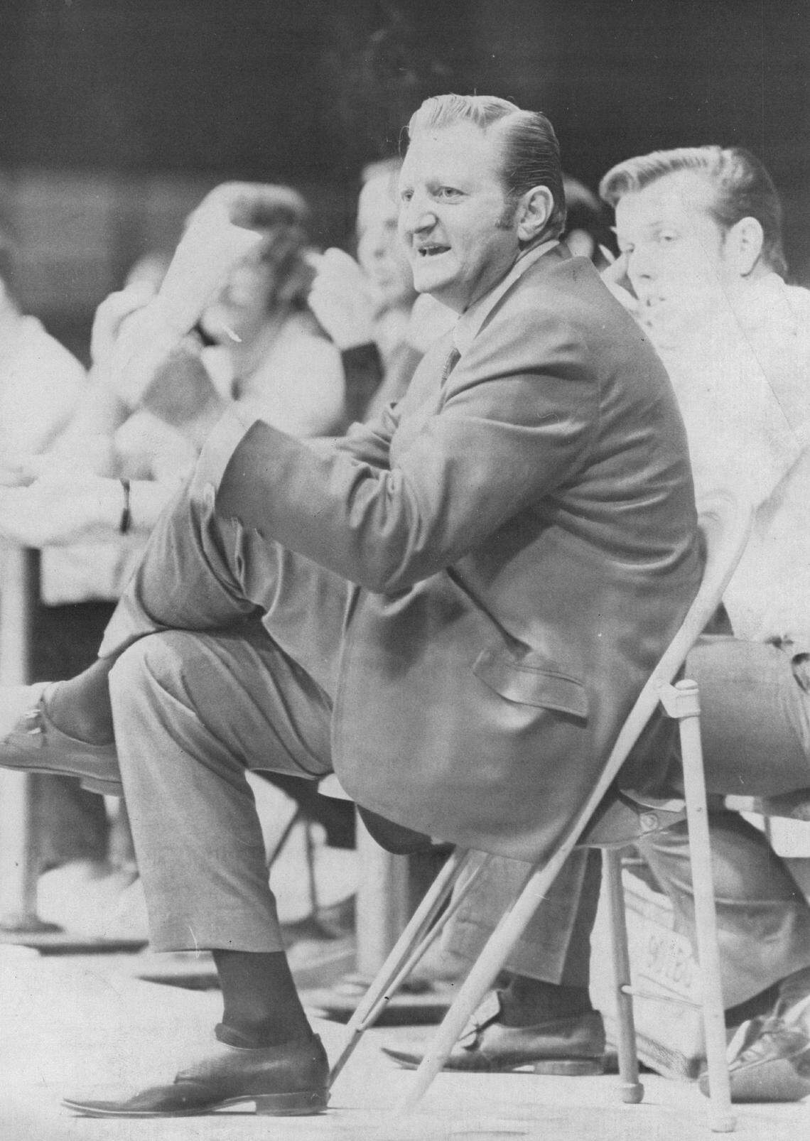 Floridians coach Hal Blitman, who went on to become principal at Nautilus Middle School in Miami Beach.