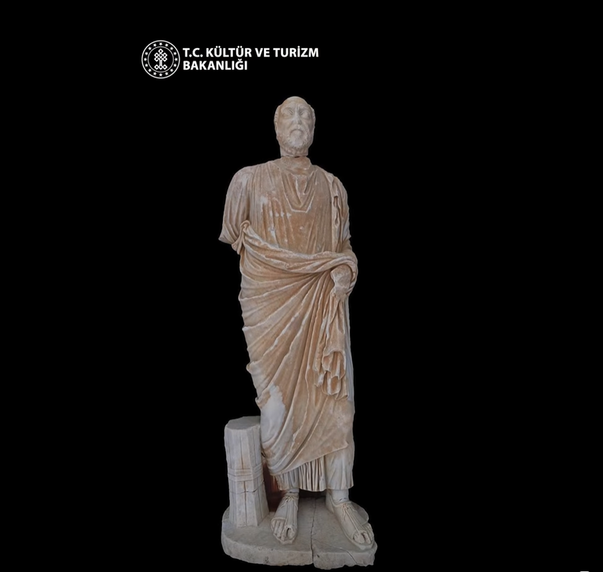 The head of the statue was reunited with the rest of the body which had been found in 2018, Ersoy said.