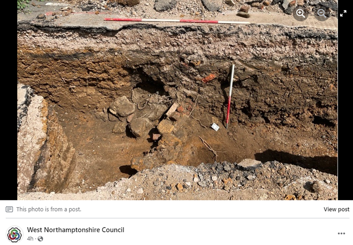 Stone from the castle was reused for other buildings after it fell into ruin, officials said.