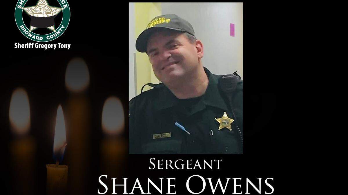 Broward Sheriff’s Office Sgt. Shane Owens has died of COVID-19, authorities said. He was 48 and worked in the Department of Detention.