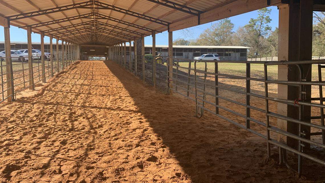 The Okaloosa County Sheriff’s Office reports it is conducting a death investigation after a rider at Baker Arena was thrown from her horse into a large wooden pole.