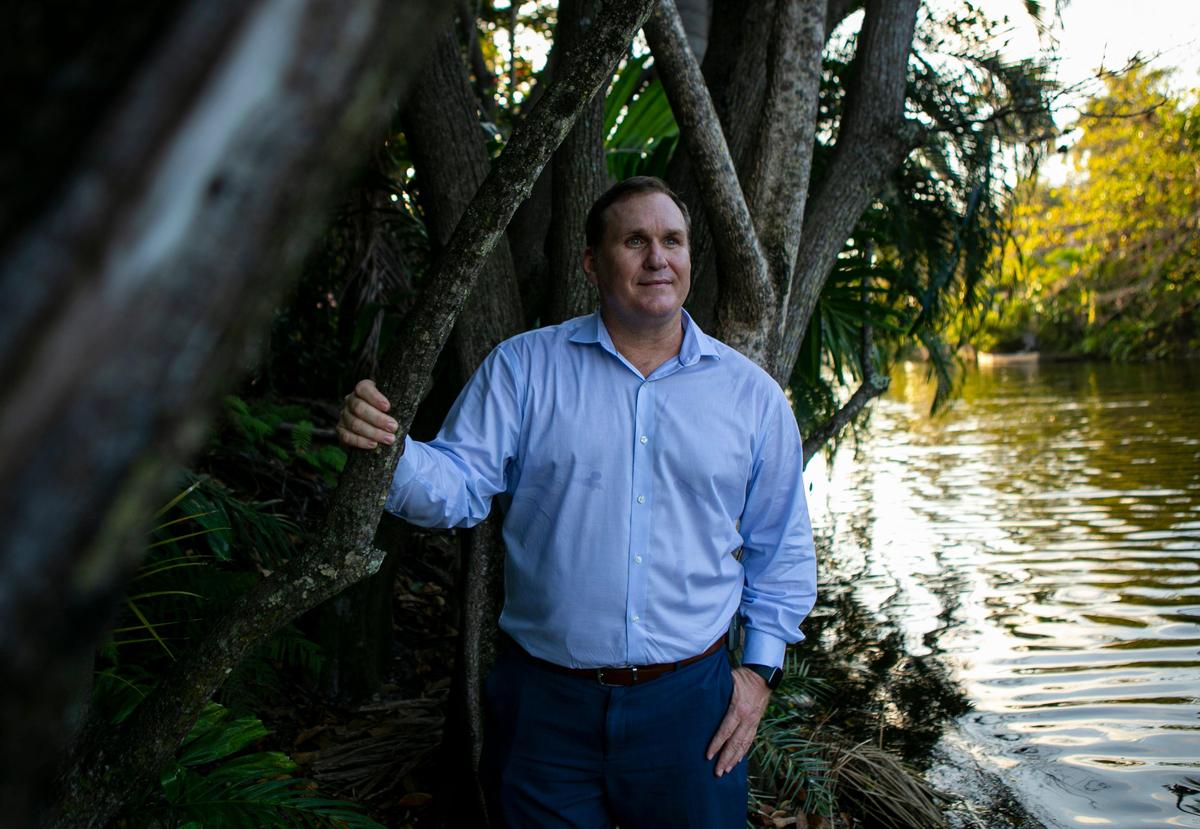 Christopher Boykin, the executive director of the Pelican Harbor Seabird Station, gives a tour of a new space off Miami’s Little River where his rescue facility is planning to move in about three years. Boykin says moving the Seabird Station, which helps injured or sick birds and small wildlife, will allow them to care for more patients.