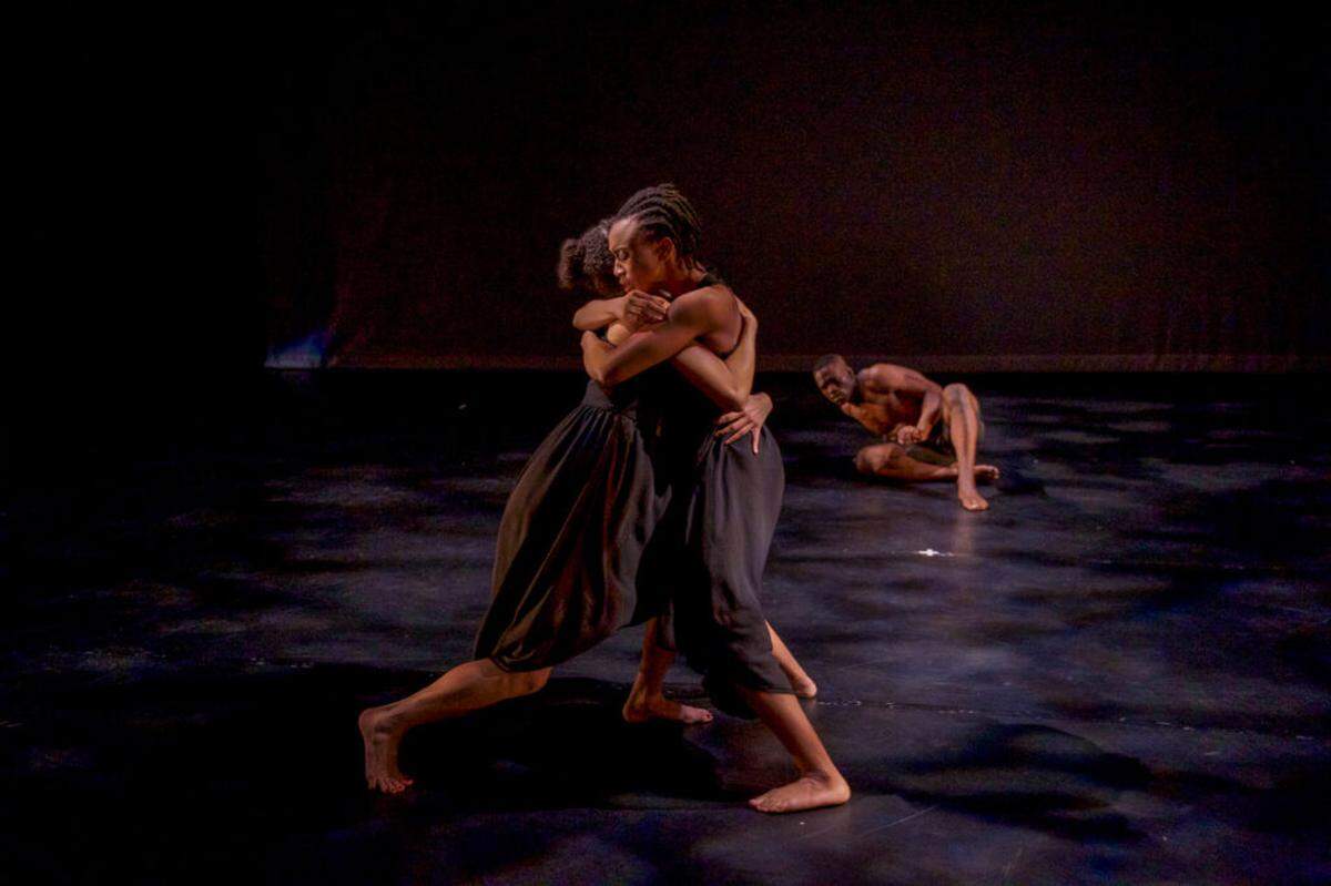 Dancers in Kashia Kancey’s “And So I Run,” which will be performed at “Heart of the Garden” by Peter London Global Dance Company.