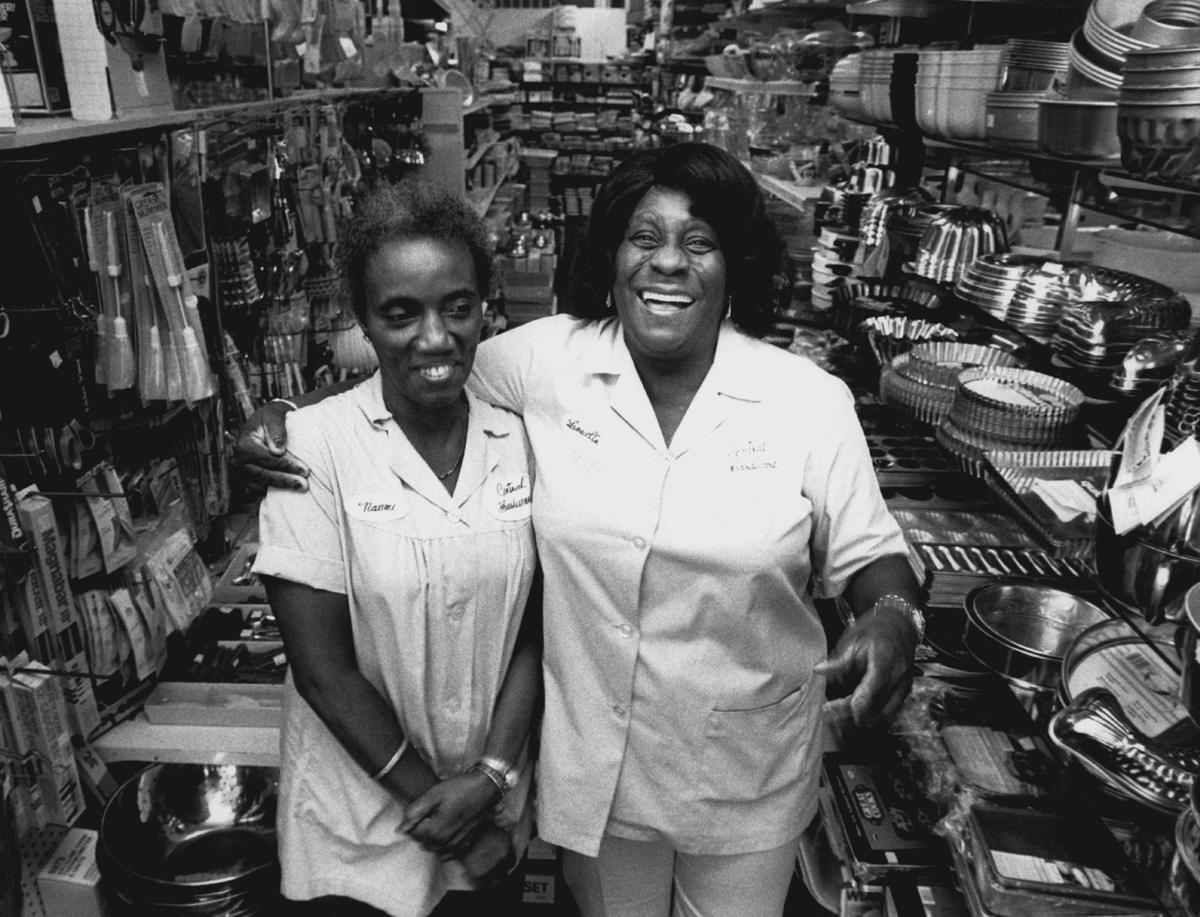 In 1988, employees at Central hardware on Arthur Godfrey Road.