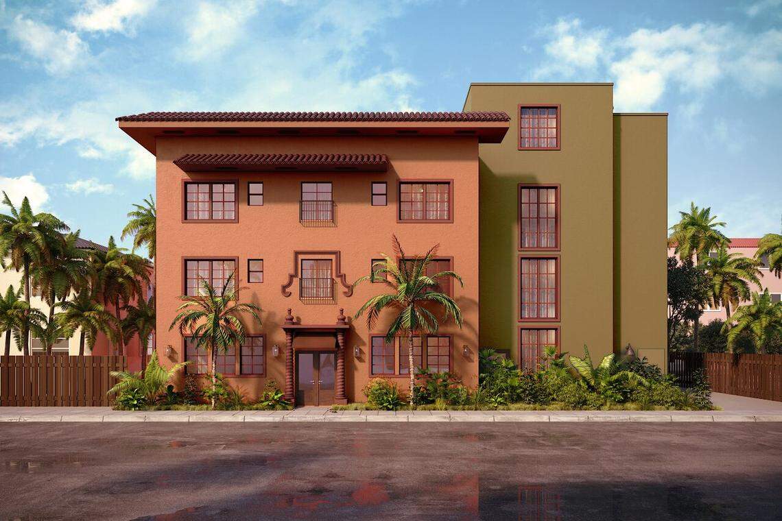 Rendering of Life House Little Havana exterior.