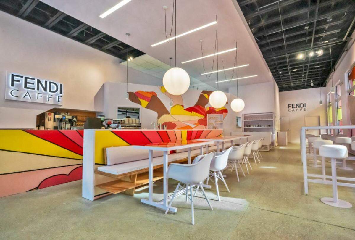 Fendi Caffe popped in the Design District in 2022.