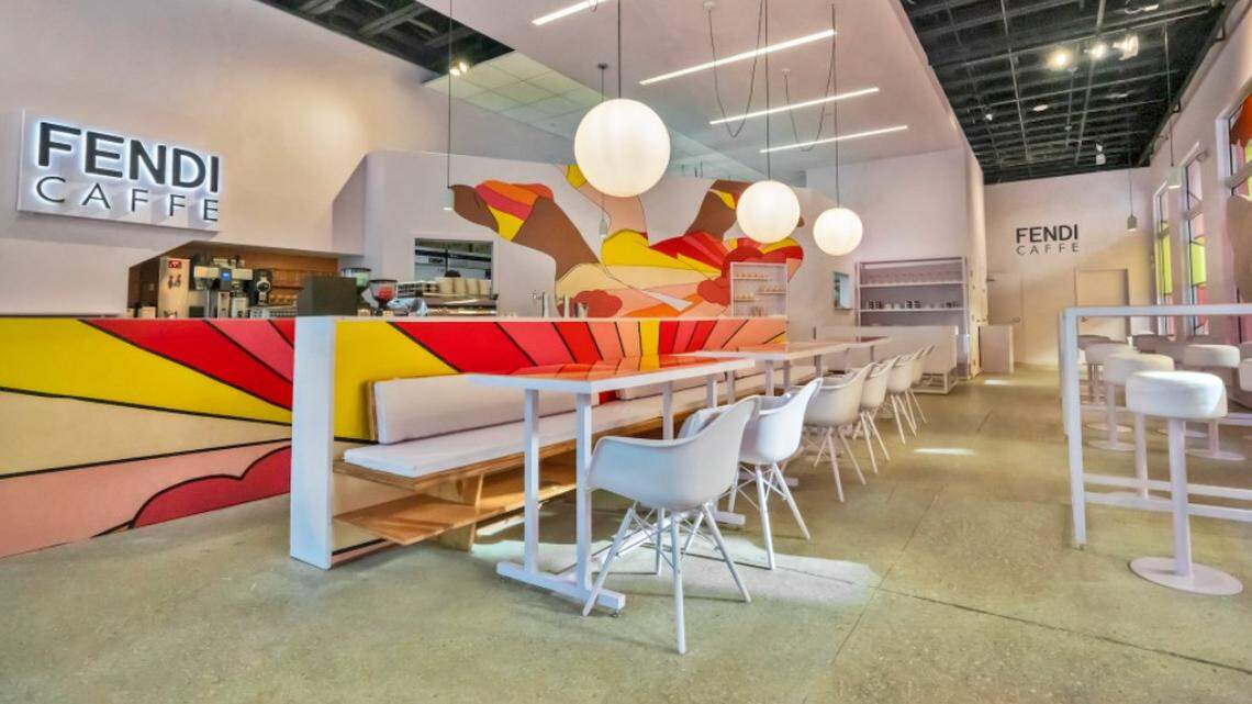 Fendi Caffe popup in the Design District