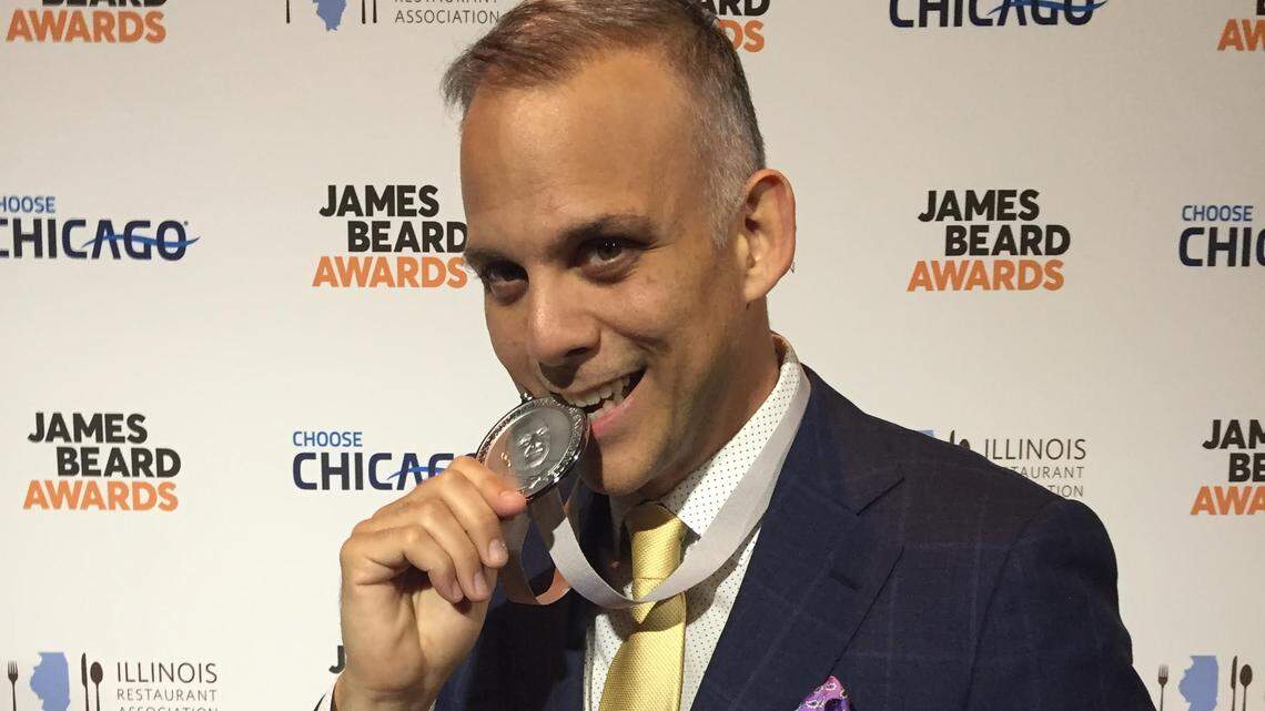 Miami Herald Food Editor Carlos Frías won the James Beard Foundation award in journalism in the Local Impact category at New York City's Pier Sixty at Chelsea Piers on April 27, 2018.