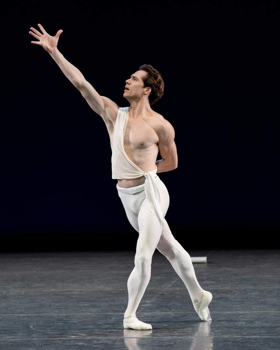 Gonzalo Garcia’s repertoire with the San Francisco Ballet and New York City Ballet includes George Balanchine’s “Apollo,” pictured. Copyright: The George Balanchine Trust.