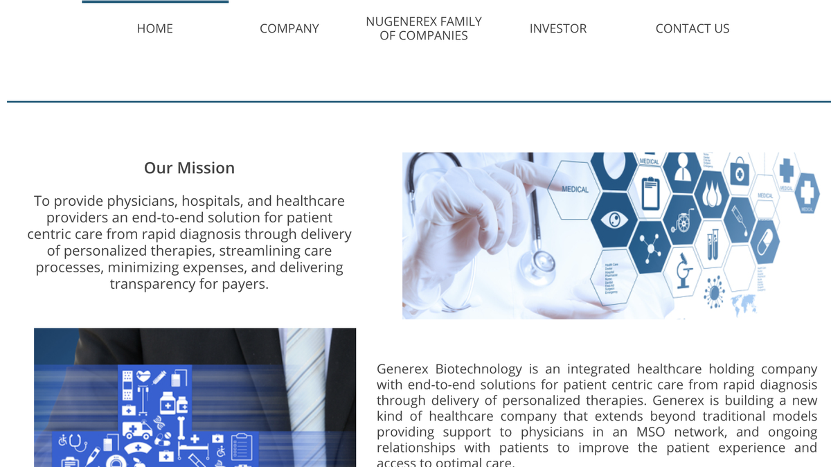 Generex issued a shareholder alert Wednesday warning of illicit activity in the course of its acquistion of pharma group Veneto’s assets.
