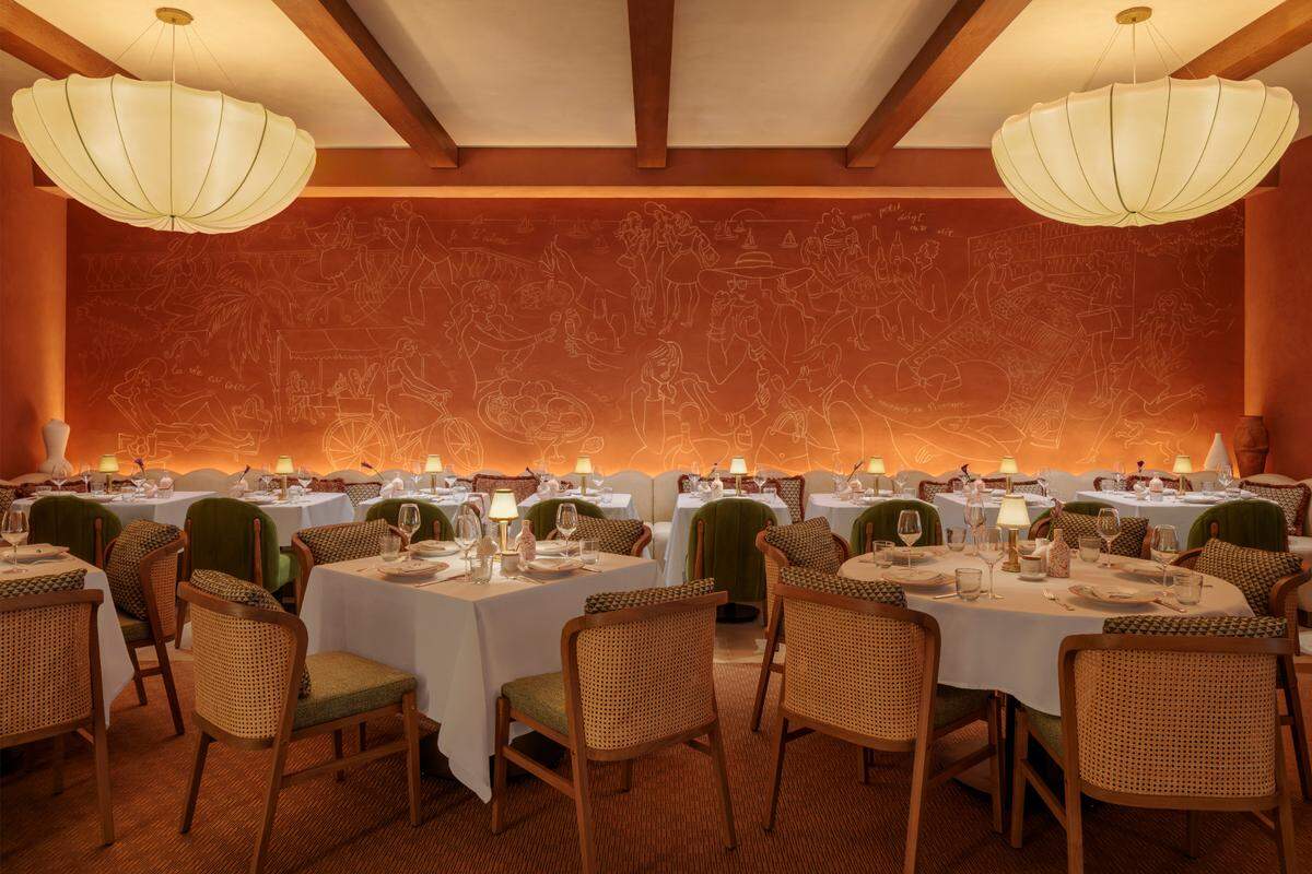 The dining room at Claudie restaurant in Brickell.