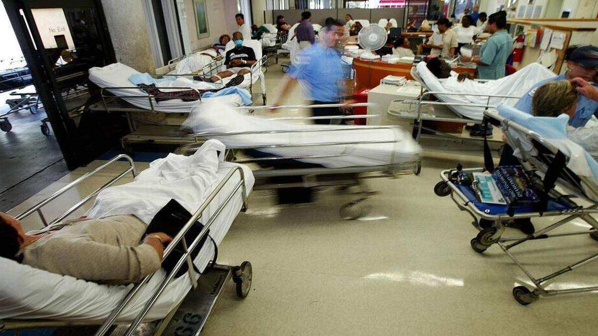 Emergency rooms, such as Jackson Memorial’s, above, are where undocumented immigrants often show up for healthcare.