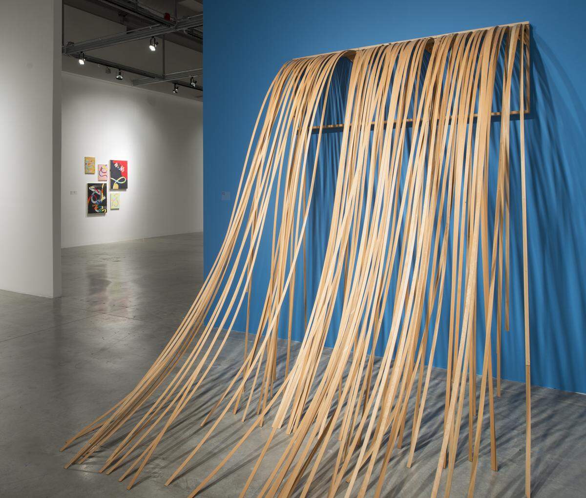 Truman Lowe’s “Waterfall,” 1993. Part of the show “Monarchs: Brown and Native Contemporary Artists in the Path of the Butterfly” at the Museum of Contemporary Art  in North Miami through Aug. 5.
