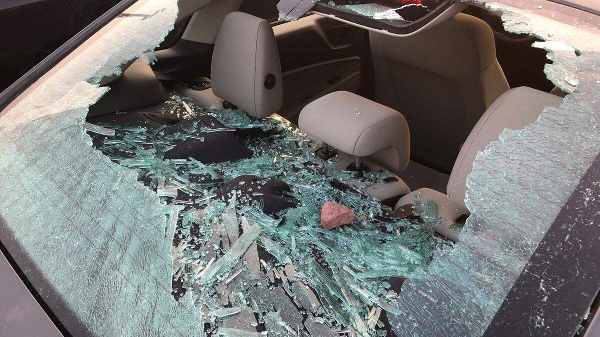 Okaloosa County Sheriff’s Office said Justin Wilson, 30, caused about $30,000 in damages when he smashed at least 20 cars. He told police, “Take me to jail. I did it because Donald Trump owes me one trillion dollars and these vehicles belong to the Mafia.”