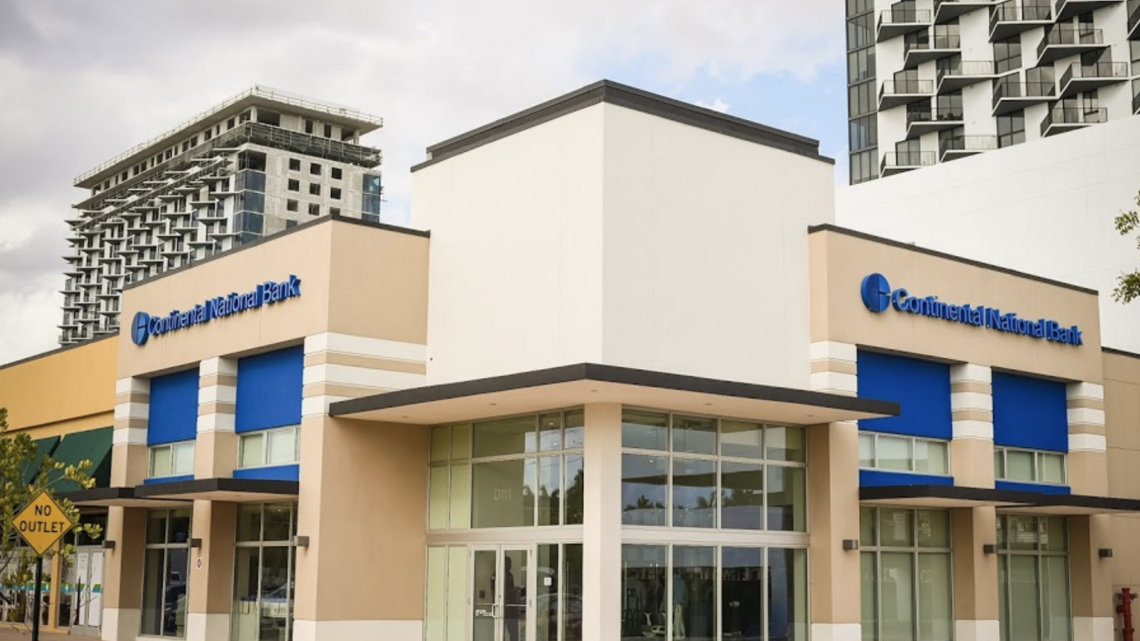 Continental National, first bank to be owned by Cuban Americans, has been acquired