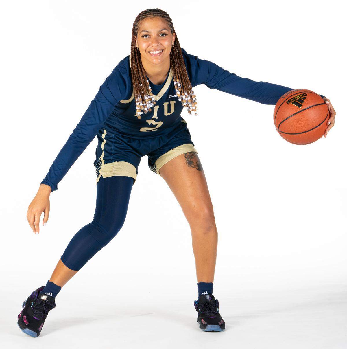 MIAMI, FL - OCTOBER 3: FIU Womens Basketball Photo Shoot at Ocean Bank Arena on October 3rd, 2022 in Miami, FL. (Photo by Eric Espada/FIU Athletics)
