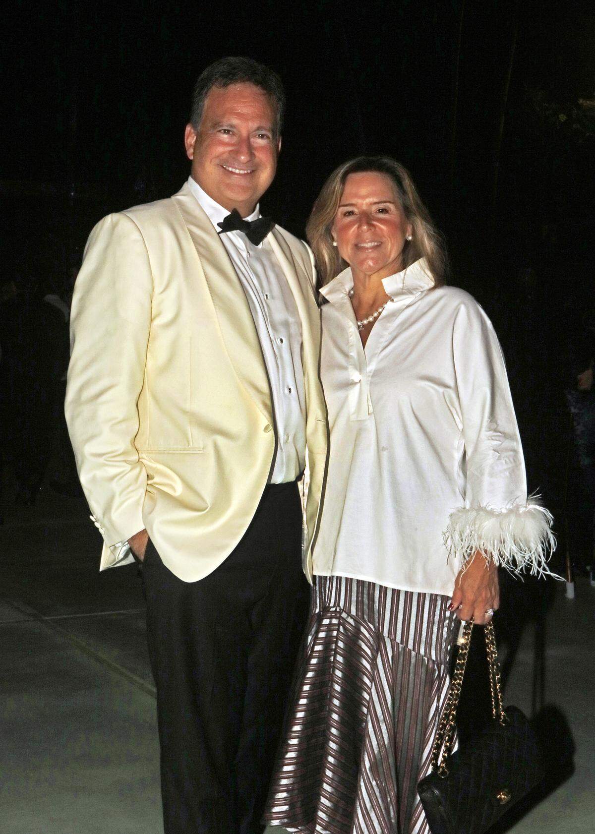 Commissioner Richard Lara and Bertha Lara attend the Coral Gables centennial concert at the soon-to-reopen Venetian Pool on Sunday, Dec. 7, 2025, in Coral Gables, Florida.