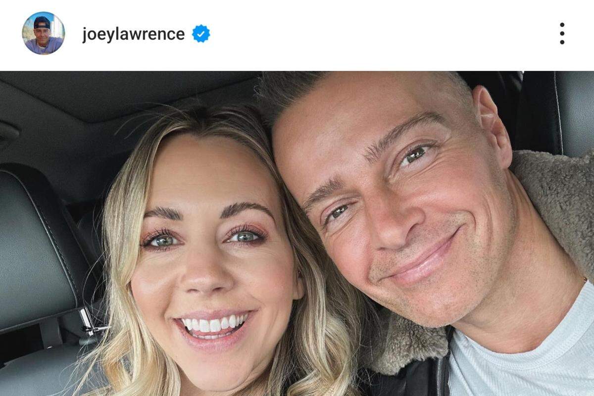 joey lawrence with wife samantha cope