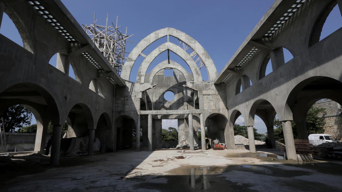 St. Gérard Catholic Church, in the historic Carrefour-Feuilles neighborhood of Port-au-Prince, rises, from the spot where the old church stood before collapsing during Haiti’s Jan. 12, 2010, earthquake.