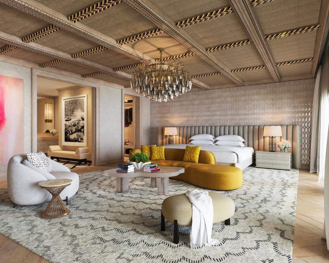 The presidential suite at Palm House can’t be beat when it comes to luxury stays.