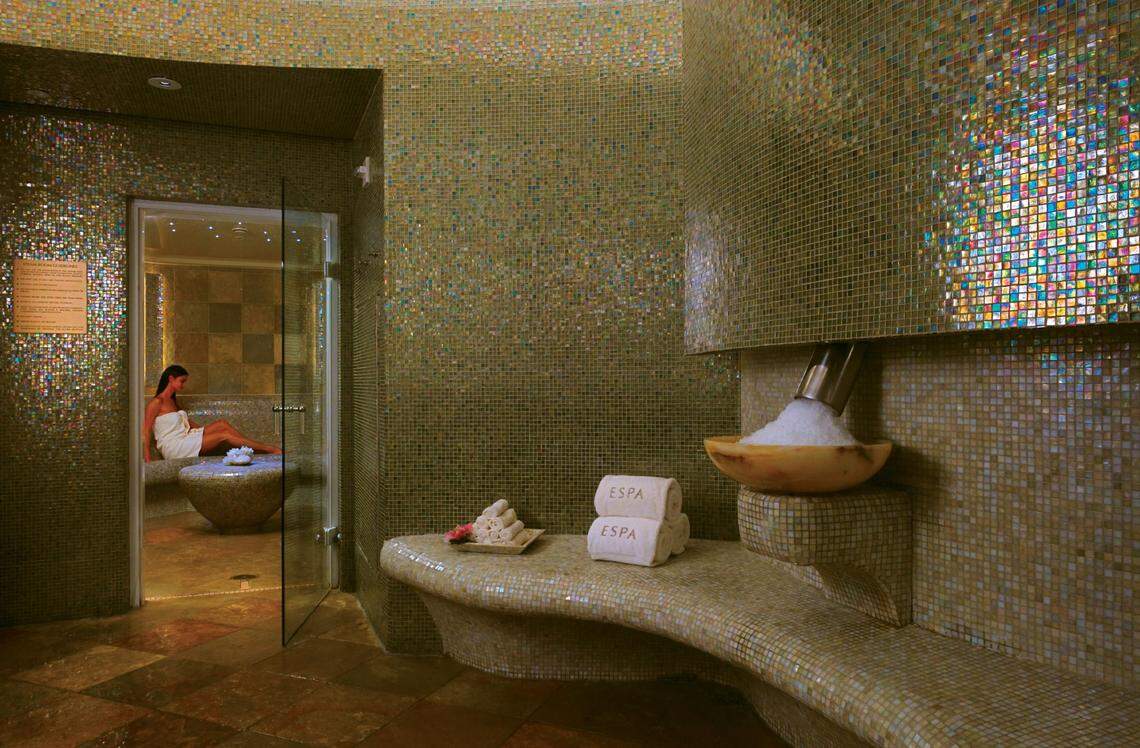 Inside the spa at Acqualina Resort.