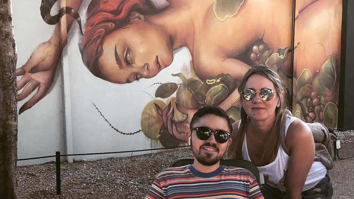 Ana Ortiz and her son, Luis Bermúdez Ortiz.