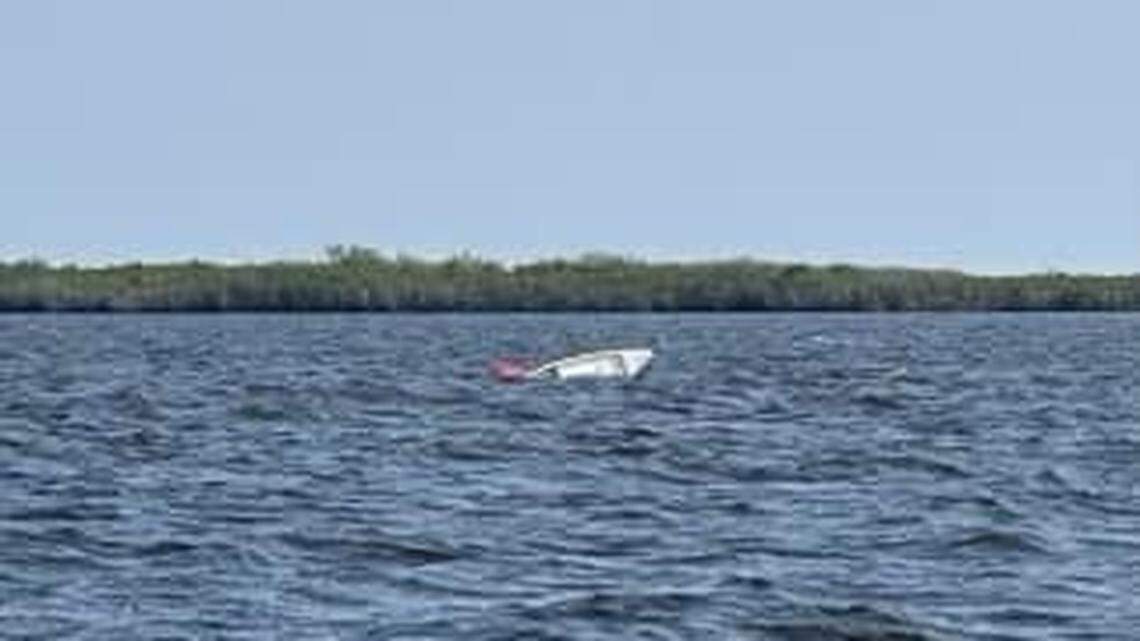 One man died and his teenage son was injured when they fell out of this motorized canoe in Florida’s Chassahowitzka Bay, officials say.
