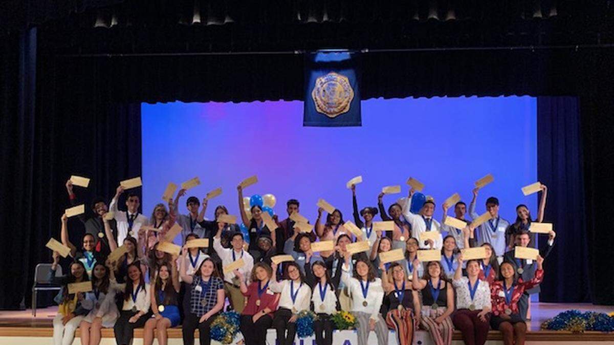 These recent Miami Senior High graduates were awarded scholarships donated by alumni of the historic school, the oldest public school in Miami-Dade County.