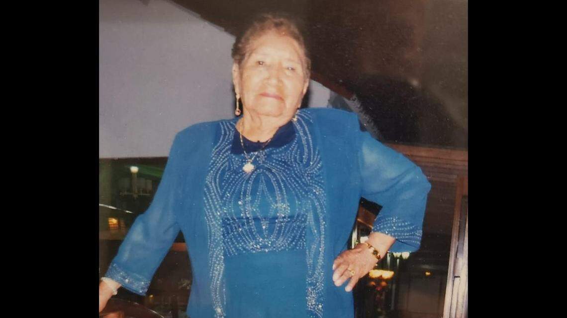 This provided photo shows Carmen Maldonado. Her family is suing a New York funeral home over the handling of her remains.