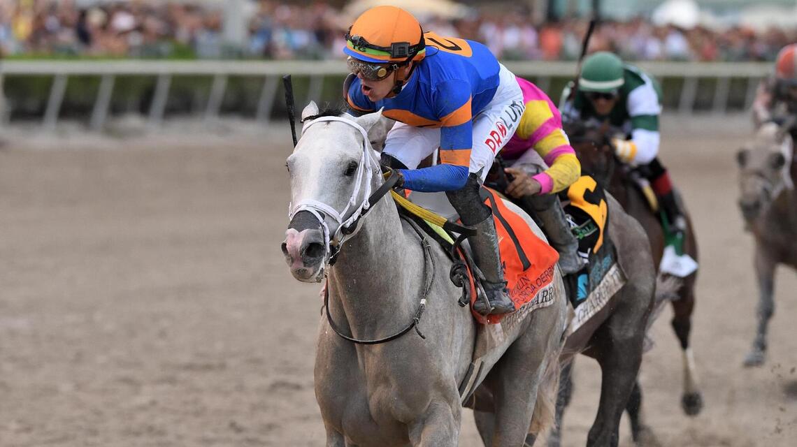 White Abarrio makes dreams come true for trainer and jockey with Florida Derby victory