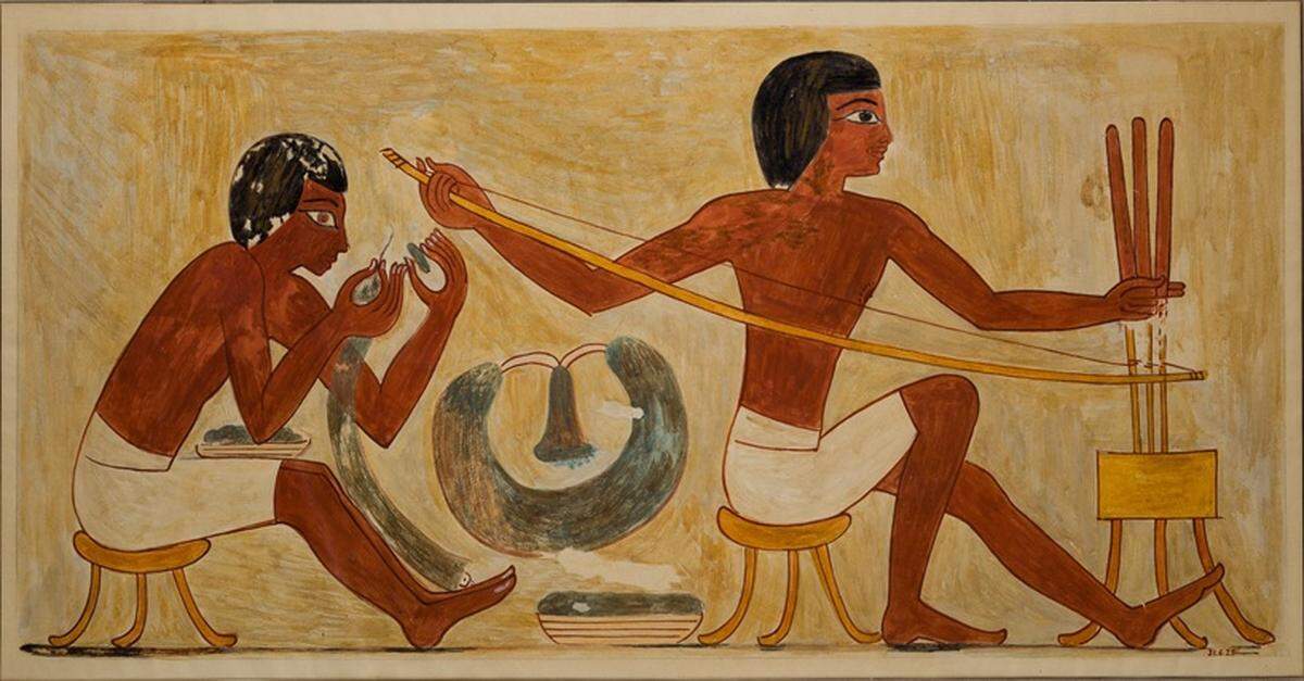 ancient egyptian tools bow drill