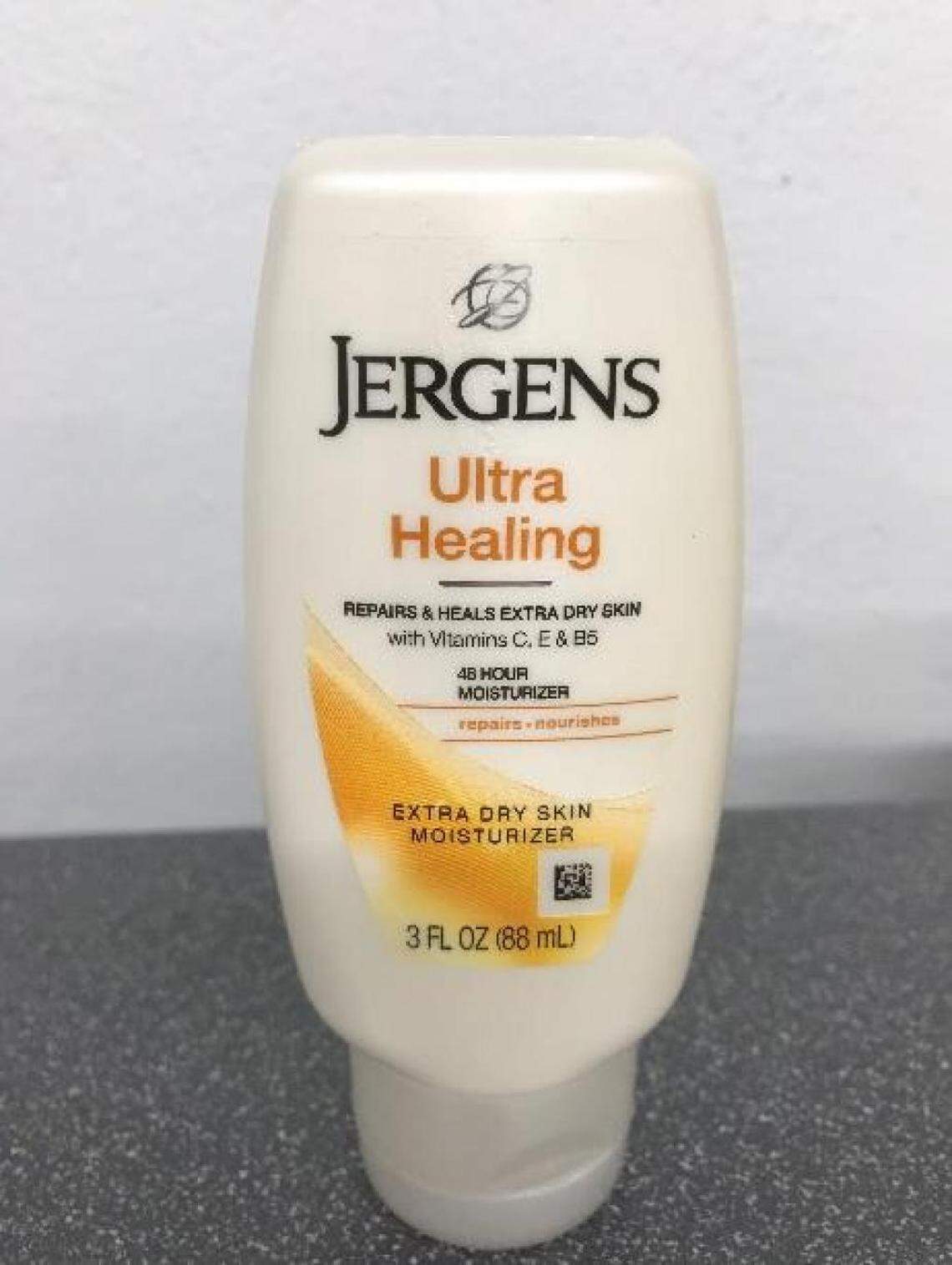 The 3-ounce bottle of Jergens Ultra Healing Moisturizer