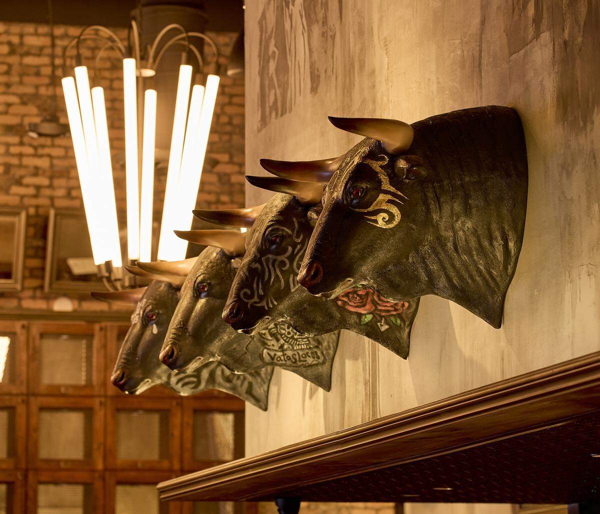 A decorative detail at Bar Tulio’s in Wynwood.