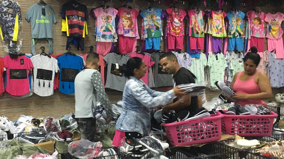 Cuban shoppers are attracted by low-cost goods in Guyana. Some resell their purchases at home to finance trips to Guyana to apply for visas at the U.S. Embassy.