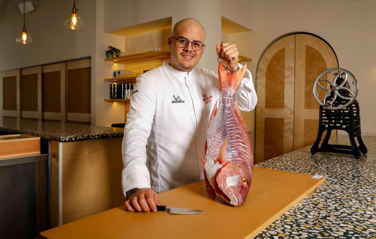 Chef Nando Chang at Itamae Ao in the Design district, which earned a Michelin star earlier this year.