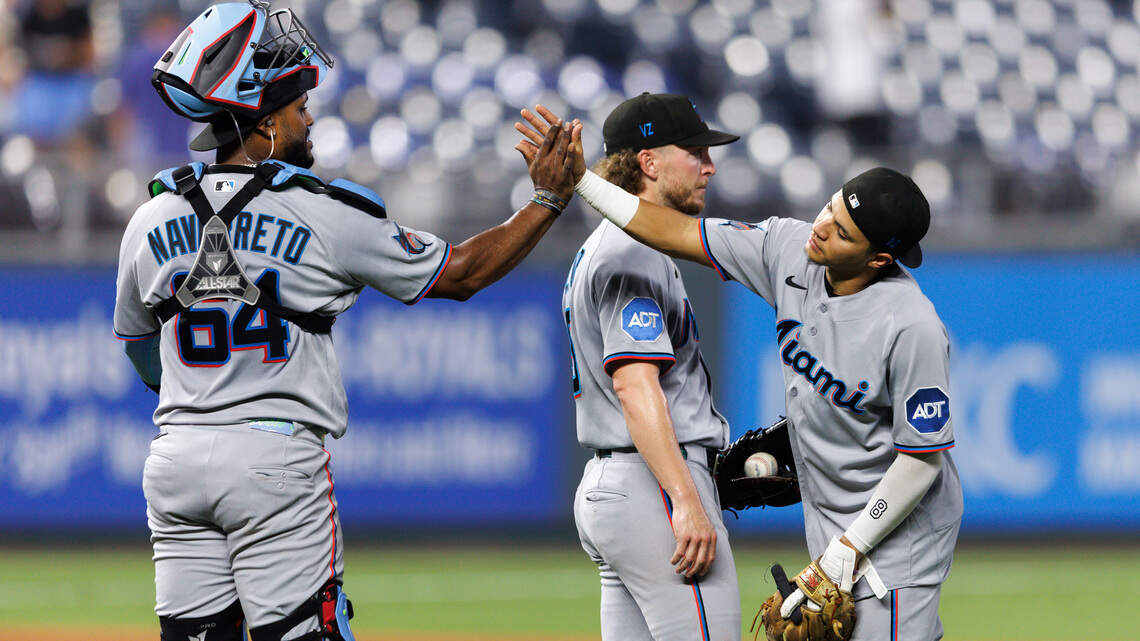 Graham Pauley’s four RBIs lift Miami Marlins past Kansas City Royals