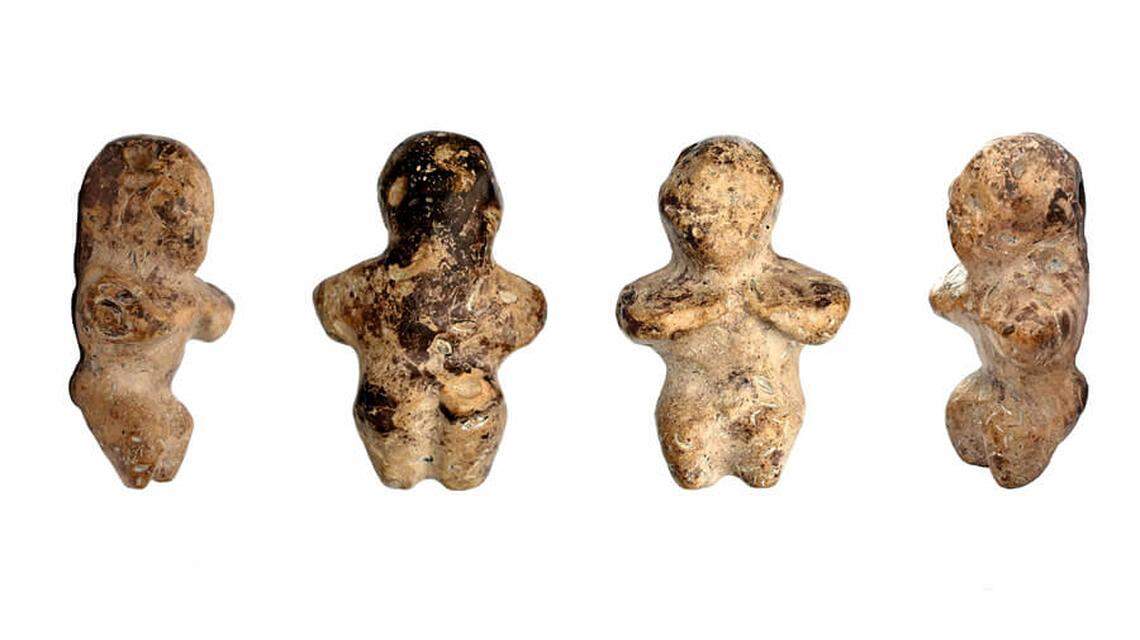 The limestone figurine depicts a woman with disproportionate features, archaeologists said.