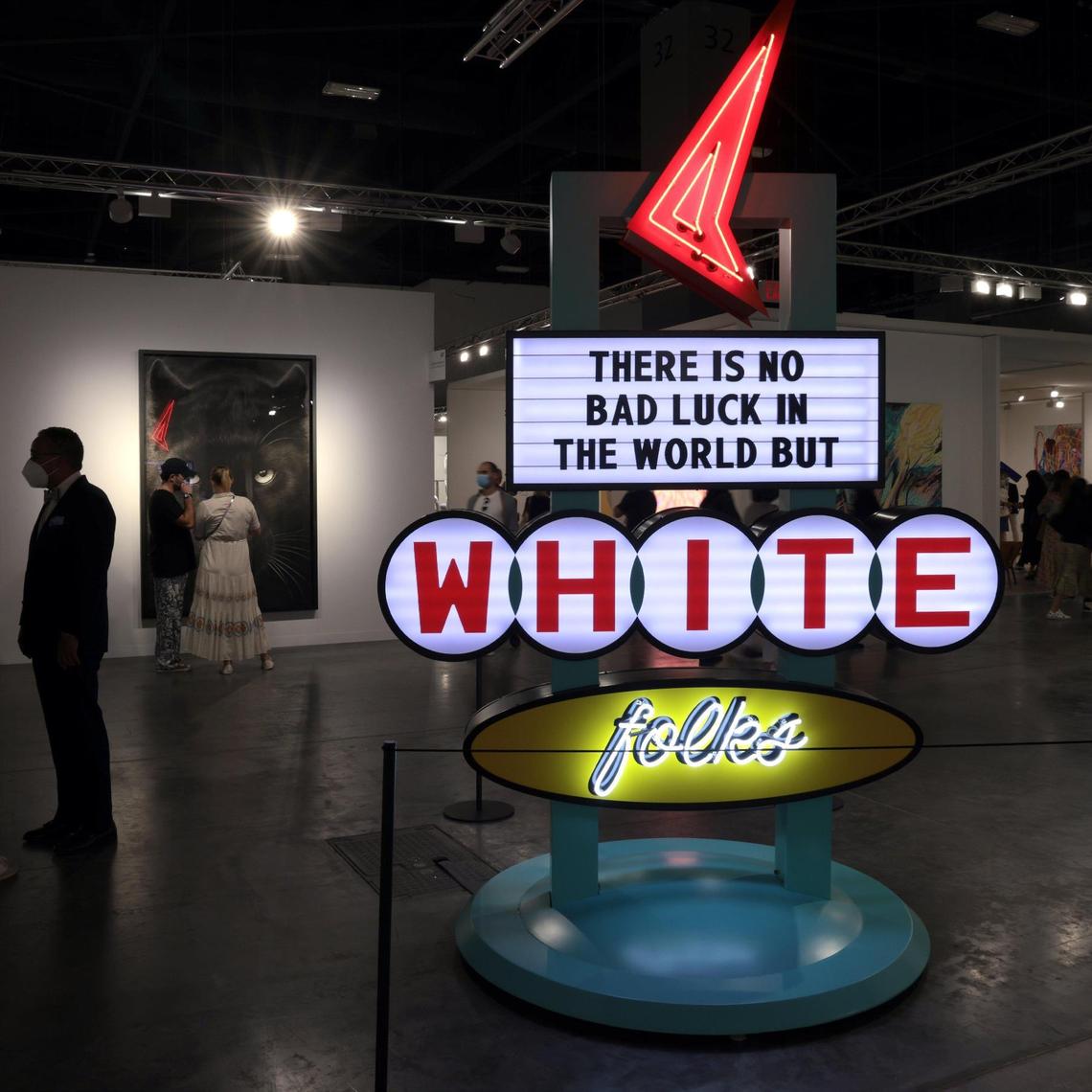 Ja’Tovia Gary’s 2021 sculpture at Art Basel Miami Beach 2021.