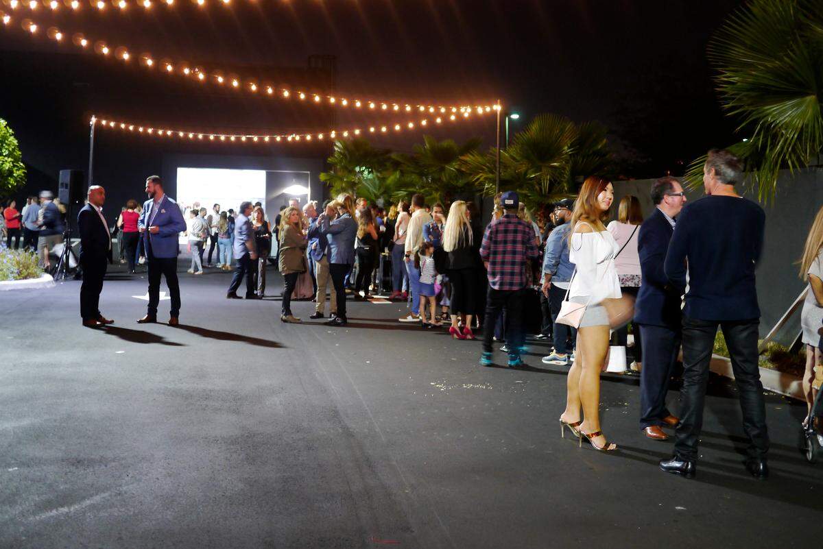 Art aficionados at the “Against Gravity” show in Doral, one of the satellite shows during Art Basel Miami Beach, Dec. 5-9, 2018.