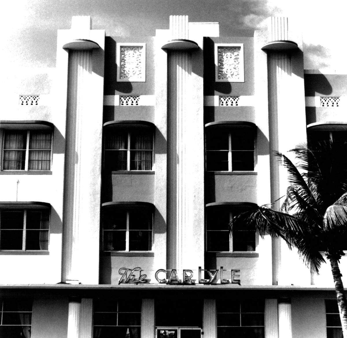 Carlyle Hotel at 1250 Ocean Dr. in South Beach.