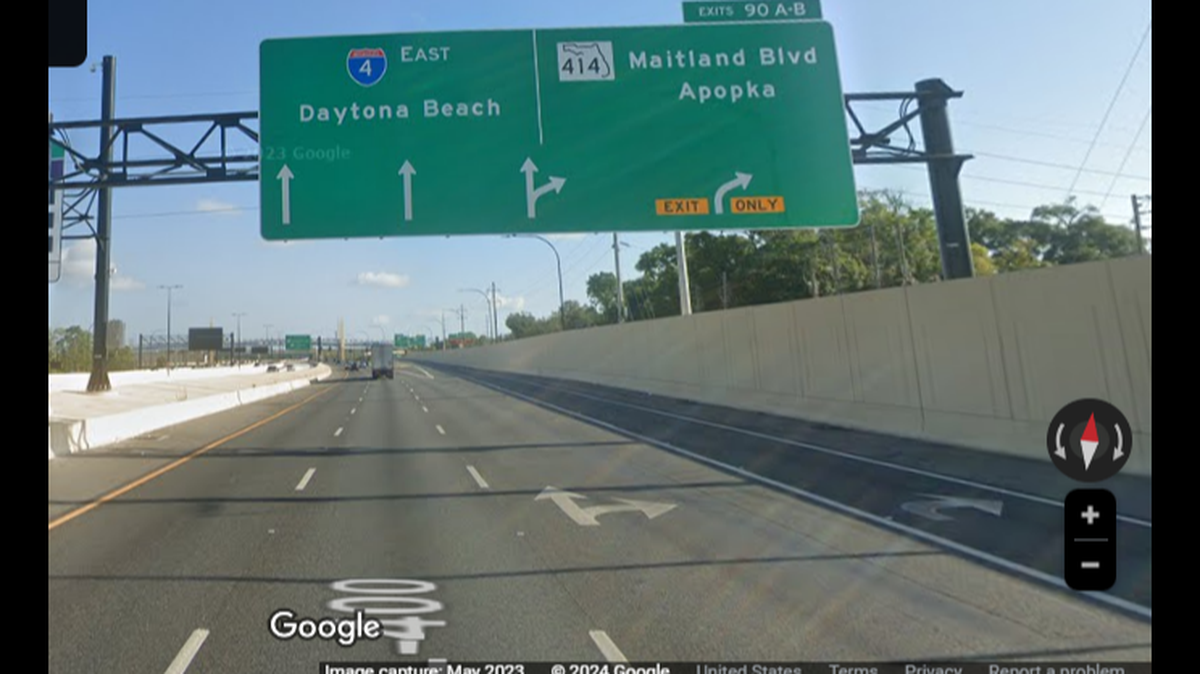 A driver clocked going 103 mph on Interstate 4 is accused of “looking directly” at a state trooper just prior to pinning him against his car with her vehicle, according to the Florida Highway Patrol.