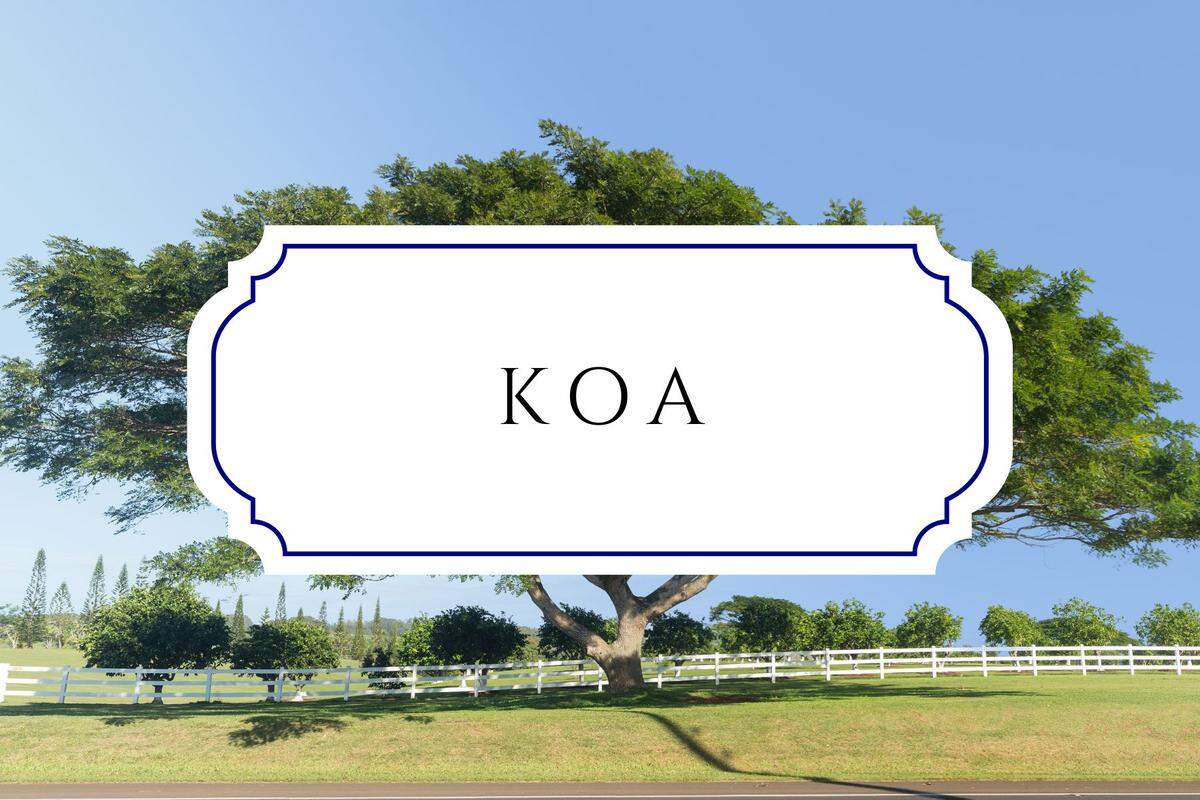 botanical baby names koa