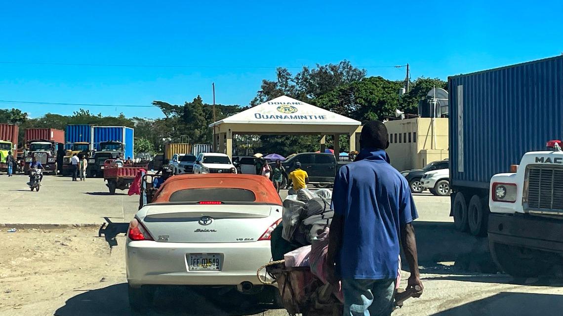 Haiti’s northeast land border with the Dominican Republic in the city of Ouanaminthe.