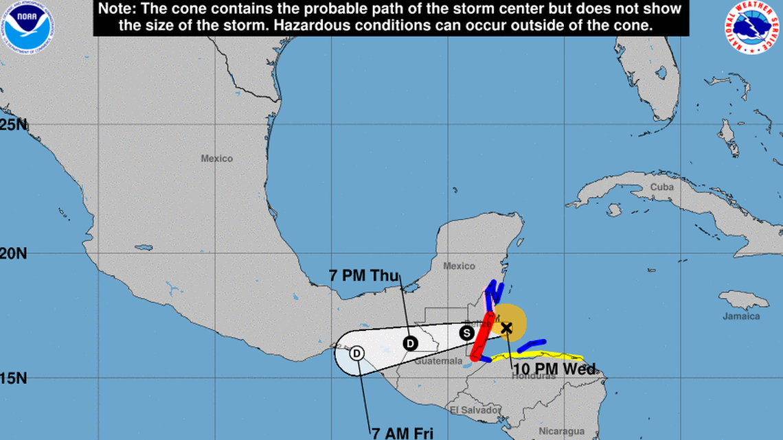Hurricane Nana forms and makes landfall in Belize, and 2 tropical waves forecast to merge