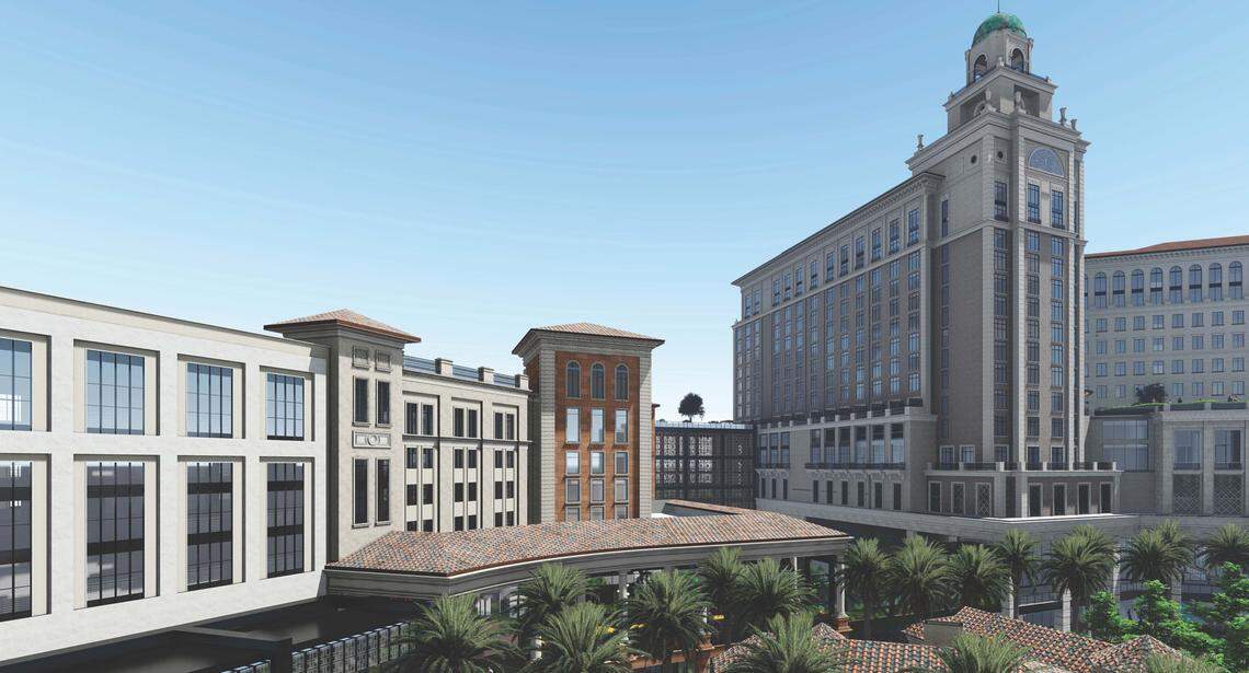 Architectural rendering of the Loews Coral Gables Hotel, to be located at 2901 Ponce De Leon Blvd.