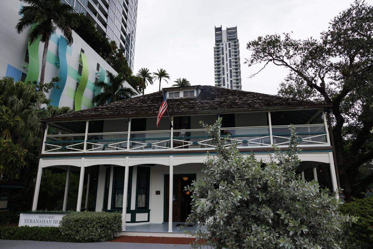 Historic Stranahan House Museum sits open during a groundbreaking ceremony on Wednesday, Sept. 17, 2025, in Fort Lauderdale, Fla. The Stranahan House is the oldest surviving building in Broward County and they are adding new space to their campus.
